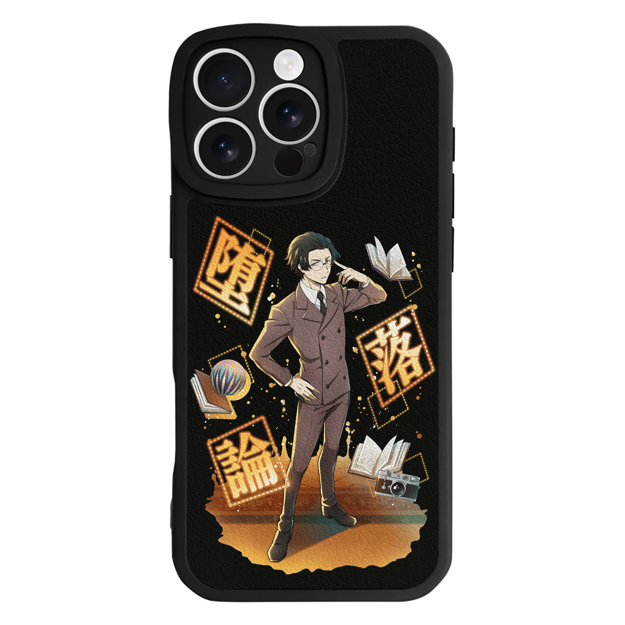 （画像用） 文豪ストレイドッグス Bungo Stray Dogs 【iPhone 16シリーズ対応】シリコンスマホケース（レザー調） 材質：シリコン